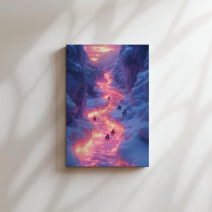 Glowing Ice Penguins