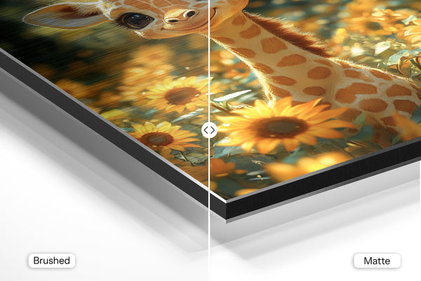 Giraffe Sunflower Field