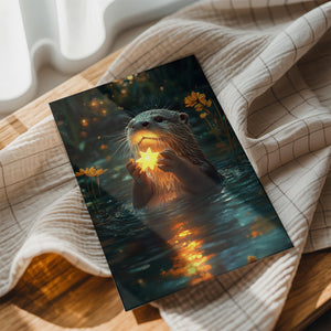 Otter Holding a Star