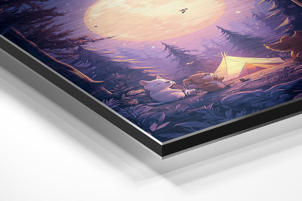 Forest Camping Moonlit