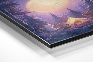 Forest Camping Moonlit