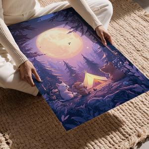 Forest Camping Moonlit