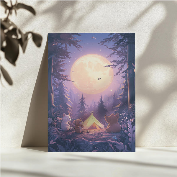 Forest Camping Moonlit
