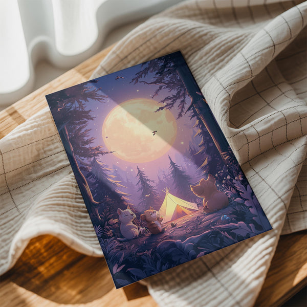 Forest Camping Moonlit
