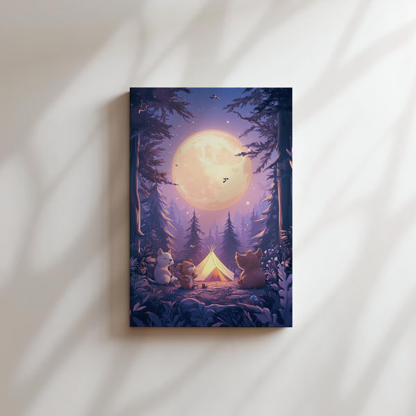 Forest Camping Moonlit