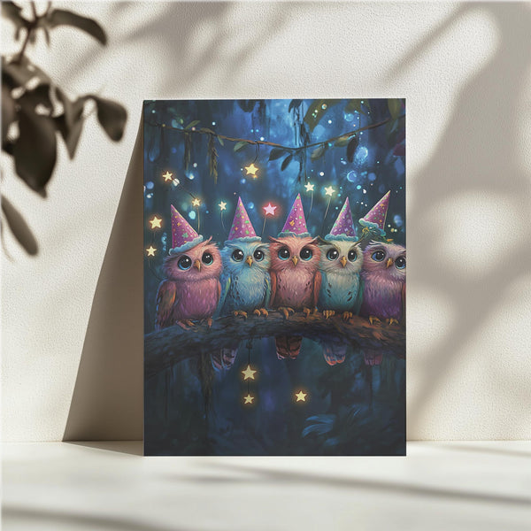 Party Hat Owls