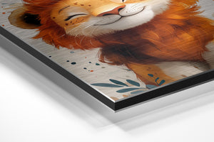 Smiling Lion Portrait