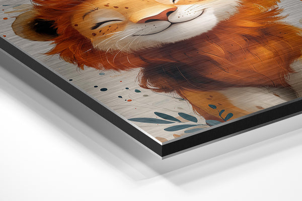 Smiling Lion Portrait