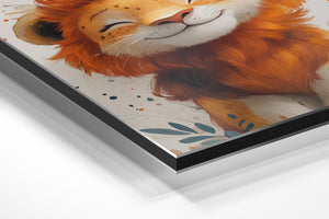 Smiling Lion Portrait