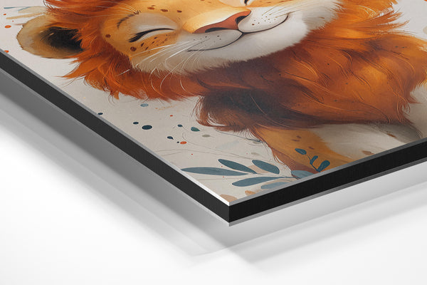 Smiling Lion Portrait