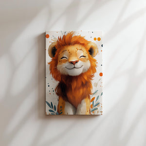 Smiling Lion Portrait