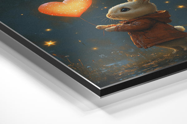 Bunny with Heart Balloon