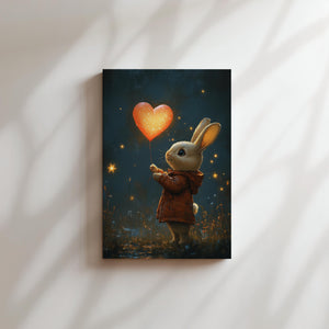 Bunny with Heart Balloon