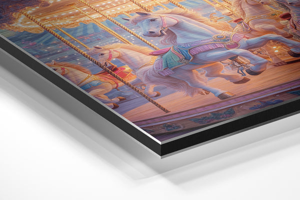 Elegant Carousel Horses