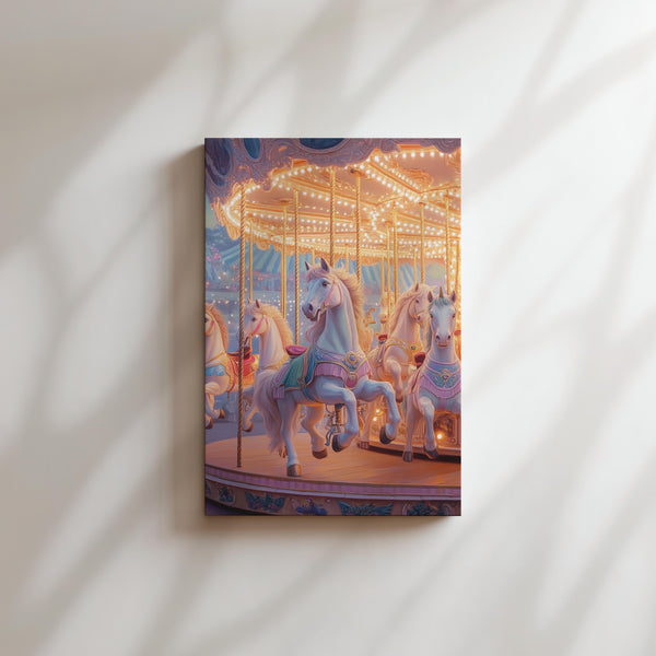 Elegant Carousel Horses