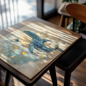 Playful Whale Illustration