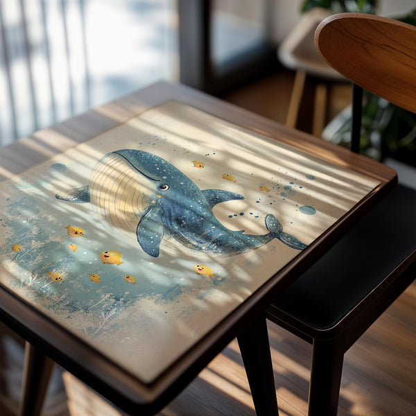 Playful Whale Illustration