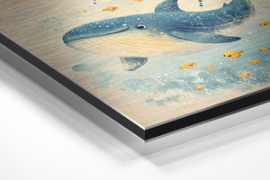 Playful Whale Illustration