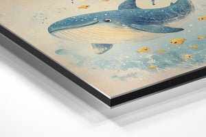 Playful Whale Illustration