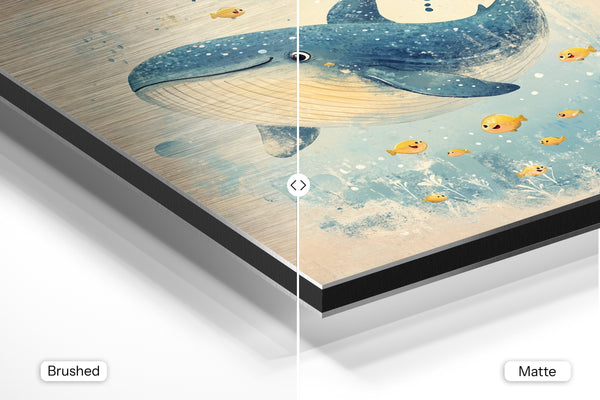 Playful Whale Illustration