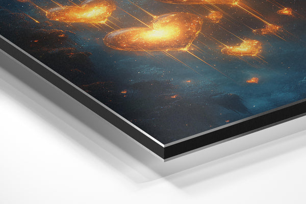 Glowing Heart Cascade