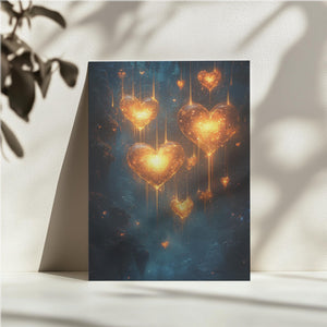 Glowing Heart Cascade