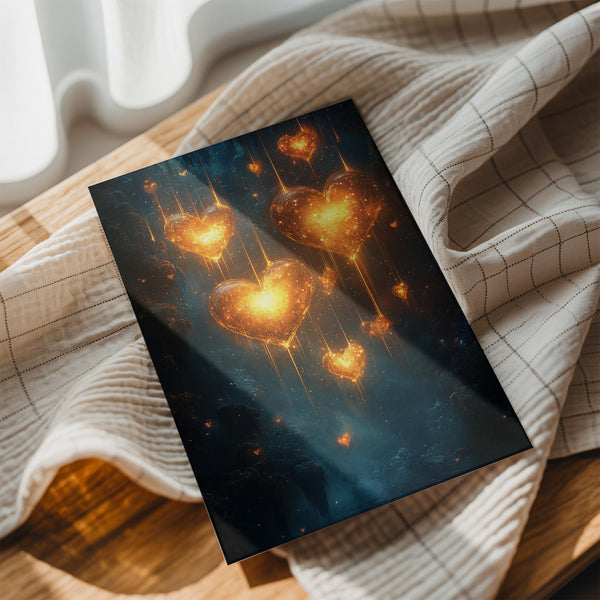 Glowing Heart Cascade