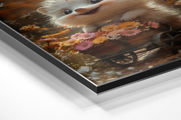 Hedgehog Flower Cart