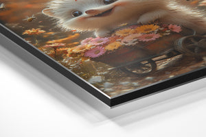 Hedgehog Flower Cart