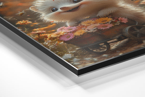 Hedgehog Flower Cart