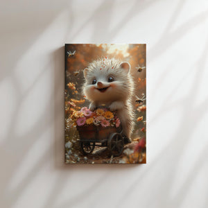 Hedgehog Flower Cart