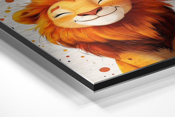 Smiling Lion Portrait