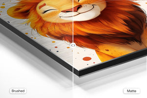 Smiling Lion Portrait