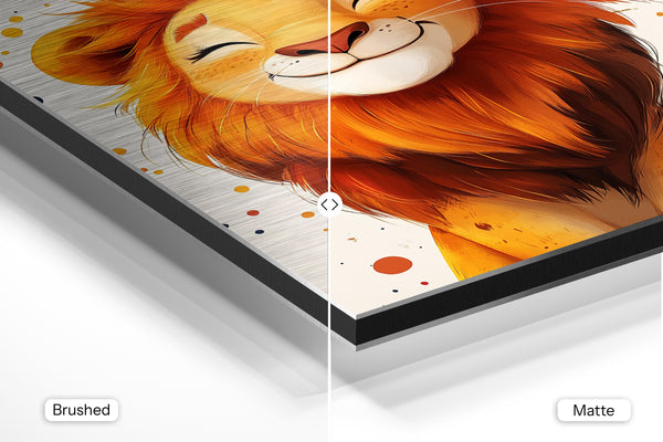 Smiling Lion Portrait