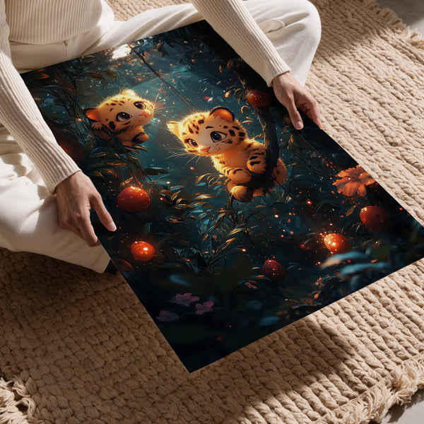 Playful Leopard Cubs