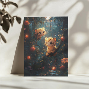 Playful Leopard Cubs