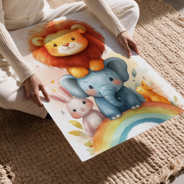 Animal Friends on Rainbow