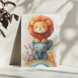 Animal Friends on Rainbow