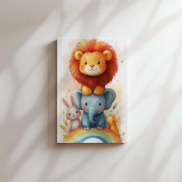 Animal Friends on Rainbow