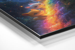 Kittens on Rainbow Stream