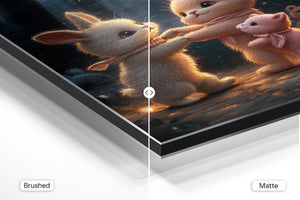 Bunnies Dancing at Night