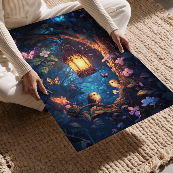 Lantern in Magical Forest