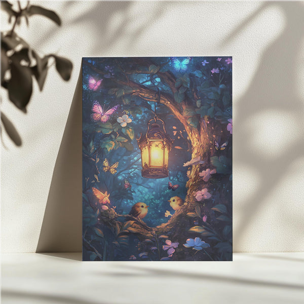 Lantern in Magical Forest