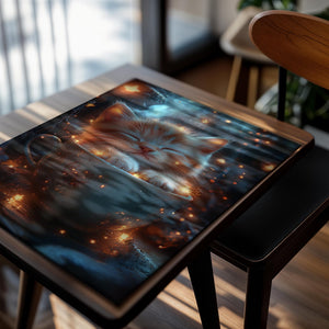 Kitten in Teacup with Stars