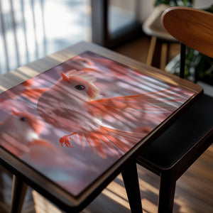 Coral Birds in Flight