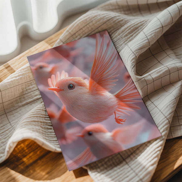 Coral Birds in Flight