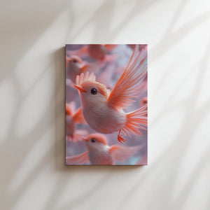 Coral Birds in Flight