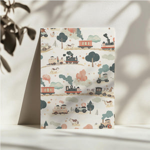 Vintage Train Pattern