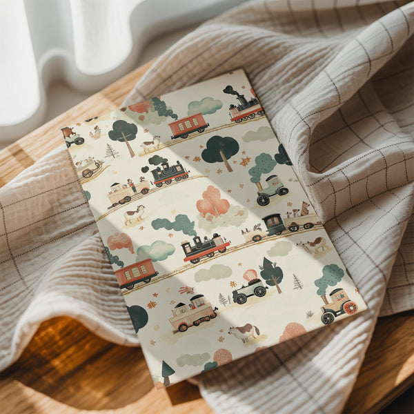 Vintage Train Pattern