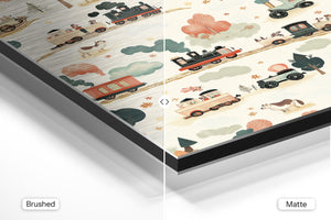 Vintage Train Pattern